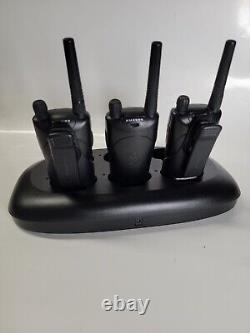 Motorola XTN Series two-way radios lot of 3 (Docking Station & 2 belt clips)