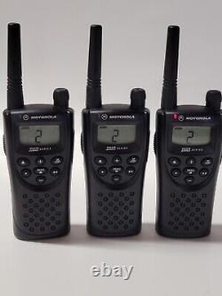 Motorola XTN Series two-way radios lot of 3 (Docking Station & 2 belt clips)