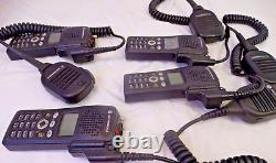 Motorola XTS 2500 Two-Way Radios with Mics, Lot of 4, for Parts/Repair