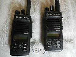 Motorola xpr3500 vhf 136-174 128 ch. 5w two way radios with headsets AAH02JDH9JA