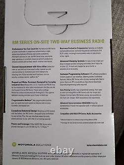 NEW Motorola RM Series On Site Two Way Business Radio 5 Ch 2 watt RMM2050