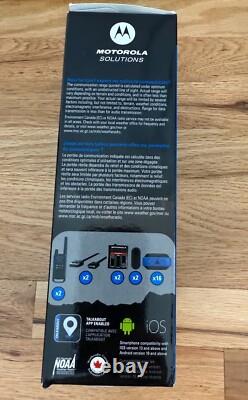 NEW Motorola T802 Talkabout Rechargeable Two-Way Walkie Talkie Radios, 2 Pack