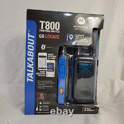 NEW Motorola Talkabout T800 Two-Way Radios Blue/Black Up To 35 Miles Range