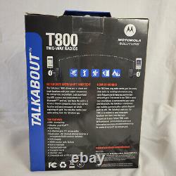 NEW Motorola Talkabout T800 Two-Way Radios Blue/Black Up To 35 Miles Range