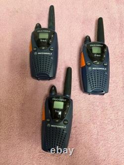 New 2 Pack Motorola Talkabout FR60 Two Way Radios + 3 USED