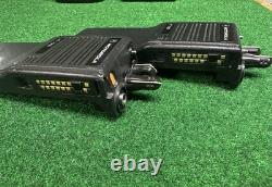 Pair Of Motorola HT1000 16 Channel 4 Watt UHF/GMRS Two Way Radios