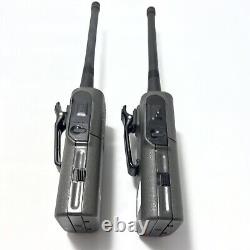 Pair of Motorola Spirit MV11C Walkie Talkie Two-Way Radios with Chargers Tested