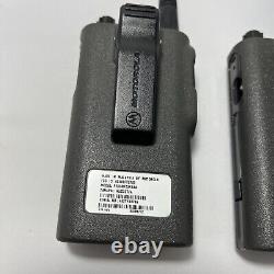 Pair of Motorola Spirit MV11C Walkie Talkie Two-Way Radios with Chargers Tested