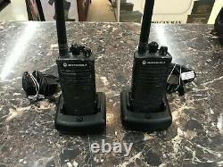 Pair of Working Motorola RDX RDV2020 Two Way Radio