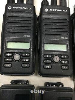 QTY 6 Motorola MOTOTRBO XPR3500 UHF AAH02RDH9JA2AN Two Way Radios