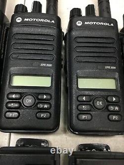 QTY 6 Motorola MOTOTRBO XPR3500 UHF AAH02RDH9JA2AN Two Way Radios