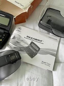 RARE (2) Motorola Talkabout Two Way Pager T900 BLACK Arch Wireless Original box