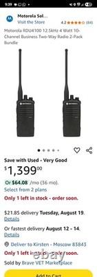 RDU4100 2way Motorola Walkie Talkies