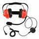 Red Racing Headset For Motorola Cp200 Cp200d Cp200xls Cp1300 Two Way Radio