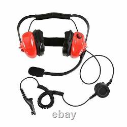 Red Racing Headset for Motorola Mototrbo XPR7550 XPR7350 Two Way Radio