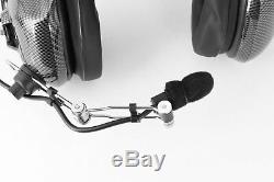 Rugged H41 Behind the Head Racing Two Way Radio Headset Motorola Coil Cord Cable