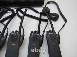 SIX Motorola PR860 35-50 MHz Low Band Two Way Radio w Six Bank AAH45CEC9AA3AN