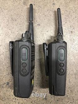 Set 2 Motorola Cp185 Uhf Two Way Radios Chargers & Racing Radios Headsets