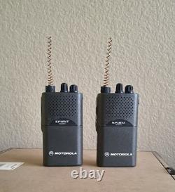 Set of 2 Motorola Spirit M-Series Professional Two-Way Radios MU22CV With Chargers