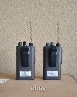 Set of 2 Motorola Spirit M-Series Professional Two-Way Radios MU22CV With Chargers