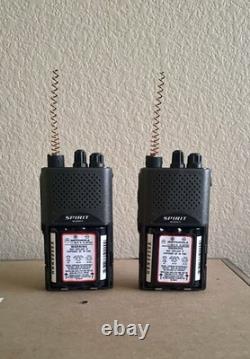 Set of 2 Motorola Spirit M-Series Professional Two-Way Radios MU22CV With Chargers