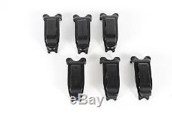Set of 6 Motorola CLP1010 UHF Two Way Radio 6-Bay Charger Earpiece withNew Battery
