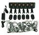 Set Of 6 Motorola Clp1010 Uhf Two Way Radios, 6-bay Charger Withclips & Earpieces