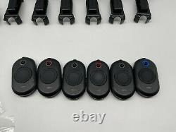 Set of 6 Motorola CLP1010 UHF Two Way Radios, 6-Bay Charger withClips & Earpieces