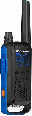 T800 Motorola Talkabout Two-Way Radios, 2 Pack, Black/Blue NEW