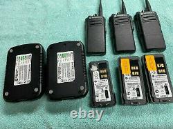 THREE (Unprogrammed) Motorola XPR 7380 32 Channel Portable Two Way Radios