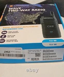 TLK 100 Motorola WAVE OnCloud Two-Way Radio with 4G LTE WiFi Nationwide Coverage