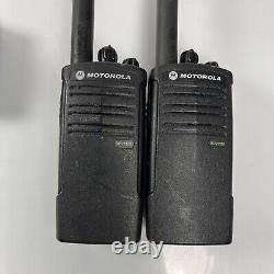 TWO Motorola RDV5100 VHF Two Way Radios with Chargers RV5100BKN9AA