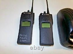 TWO Motorola XTS1500 800 MHz P25 Two Way Radio 764-870 MHz H66UCD9PW5BN w Impres