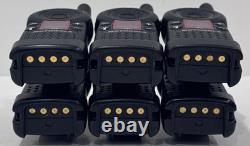 Target Motorola RLA1001F CLS1810T Two Way Radio 6 Pack withMulti-Charger & Clips