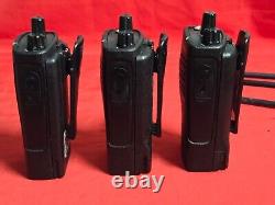 Three Motorola RDU4100 Two Way Radios