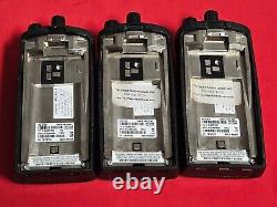 Three Motorola RDU4100 Two Way Radios