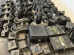 Uhf two-way radios lot (motorola, ritron, jobcom) massive lot 12 radios withassc