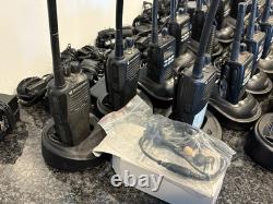 Uhf two-way radios lot (motorola, ritron, jobcom) massive lot 12 radios withassc
