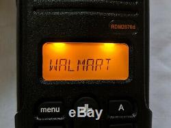 Used Motorola RDM2070D Walmart VHF Two-Way Radio. 2 watts / 7 channels