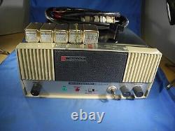 VINTAGE Motorola Police Two-Way Radio With Crystals & Power Cord! (Untested)