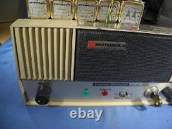 VINTAGE Motorola Police Two-Way Radio With Crystals & Power Cord! (Untested)