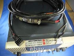 VINTAGE Motorola Police Two-Way Radio With Crystals & Power Cord! (Untested)