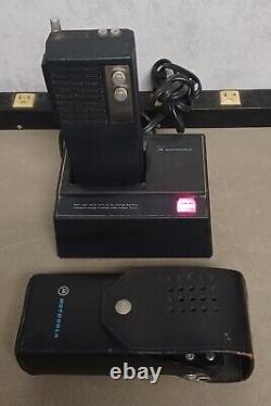 Vintage Motorola Handie-Com MH 10 Two Way Radio WithCharger/Case (Used)
