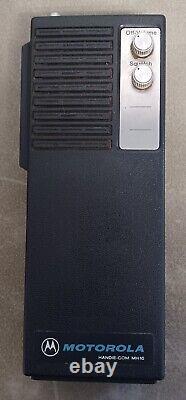 Vintage Motorola Handie-Com MH 10 Two Way Radio WithCharger/Case (Used)