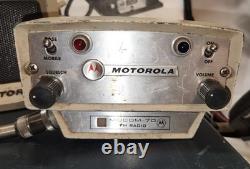 Vintage Motorola Mocom 70 Control Head, Mic, Speaker, Transmitter