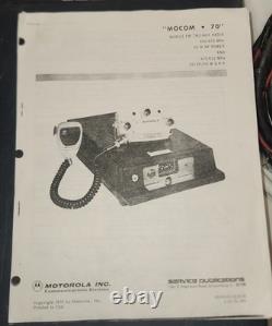 Vintage Motorola Mocom 70 Control Head, Mic, Speaker, Transmitter