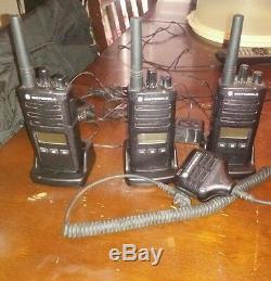 X3/Motorola RDX RDU2080d Two Way Radio with shirt mic. Used once. Great deal