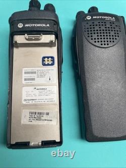 2X Motorola PR1500 32CH 136-174 MHz VHF Radio Bi-Directionnel AAH79KDC9PW5AN