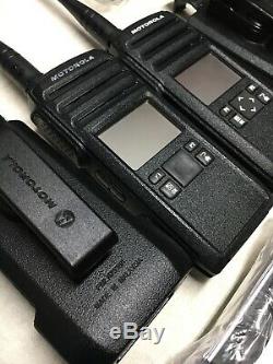 2 Motorola Dtr 700 900mhz Licence Libre Deux Numérique Way Radio Kit Complet