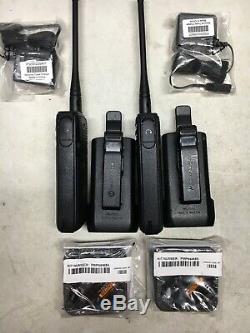 2 Motorola Dtr 700 900mhz Licence Libre Deux Numérique Way Radio Kit Complet